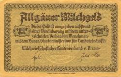 Kaufbeuren - Allgäuer Vereinsbank und Milchwirtschaftlicher Landesverband eV - 19.11.1923 - 15.12.1923 - 4 Gold-Mark