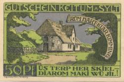 Keitum (heute: Sylt) - Gemeinde - 15.4.1920 - 50 Pfennig