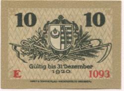 Kemberg - Stadt - 1.11.1918 - 31.12.1920 - 10 Pfennig