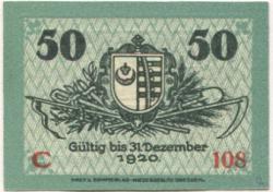 Kemberg - Stadt - 1.11.1918 - 31.12.1920 - 50 Pfennig