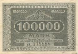 Kempen - Kreis - 1.8.1923 - 100000 Mark