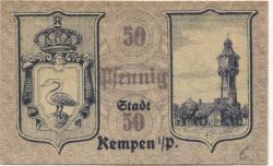 Kempen (heute: PL-Kepno) - Stadt - 1.5.1918 - 50 Pfennig
