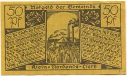 Klein-Nordende-Lieth - Gemeinde - - 31.12.1921 - 50 Pfennig 