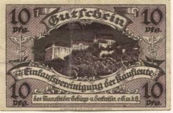 Klostermansfeld - Einkaufsvereinigung der Kaufleute des Mansfelder Gebirgs- und Seekreises eGmbH - 1.11.1920 - 10 Pfennig 