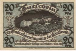 Klostermansfeld - Einkaufsvereinigung der Kaufleute des Mansfelder Gebirgs- und Seekreises eGmbH - 1.11.1920 - 20 Pfennig 