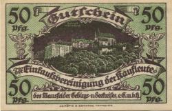 Klostermansfeld - Einkaufsvereinigung der Kaufleute des Mansfelder Gebirgs- und Seekreises eGmbH - 1.11.1920 - 50 Pfennig 