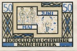 Kölln-Reisiek - Gemeinde - - 31.12.1921 - 50 Pfennig 