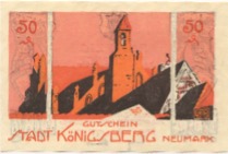 Königsberg (heute: PL-Chojna) - Stadt - -- - 50 Pfennig 
