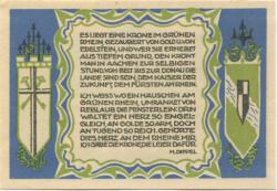Königswinter - Königswinterer Bank und Honnefer Volksbank - 1.11.1921 - 50 Pfennig