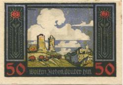Kösen (heute: Naumburg) - Rudelsburger Burgwirtschaft - -- - 50 Pfennig