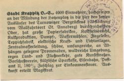 Krappitz (heute: PL-Krapkowice) - Stadt - -- - 25 Pfennig
