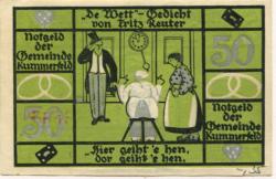 Kummerfeld - Gemeinde - -- - 50 Pfennig 
