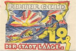 Laage - Stadt - - 28.2.1922 - 10 Pfennig 