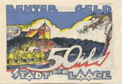 Laage - Stadt - - 28.2.1922 - 50 Pfennig 