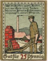 Lage - Stadt - Februar 1921 - 25 Pfennig 