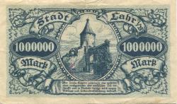 Lahr - Stadt - 10.8.1923 - 1 Million Mark 