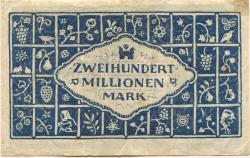 Landau - Stadt - 1.9.1923 - 200 Millionen Mark 