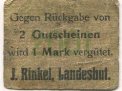 Landeshut (heute: PL-Kamienna Góra) - Rinkel, J. - -- - 50 Pfennig