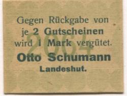 Landeshut (heute: PL-Kamienna Góra) - Schumann, Otto - -- - 50 Pfennig 