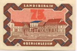 Landsberg (heute: PL-Gorzów Slaski) - Stadt - 20.3.1921 - 1.3.1922 - 75 Pfennig