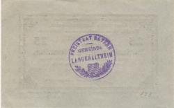 Langenaltheim - Gemeinde - 27.2.1917 - 25 Pfennig