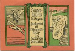 Langenaltheim - Gemeinde - 1.10.1920 - 25 Pfennig
