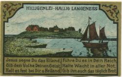 Langeneß-Nordmarsch - Gemeinde - 1.9.1921 - 2 Mark