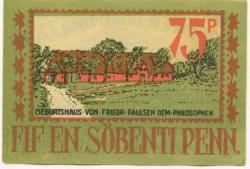 Langenhorn - Gemeinde - - 31.3.1922 - 75 Pfennig