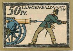 Langensalza (Bad) - Stadt - 1921 - 50 Pfennig