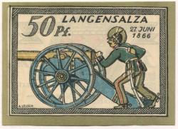 Langensalza (Bad) - Stadt - 1921 - 50 Pfennig