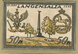 Langensalza (Bad) - Stadt - 1921 - 50 Pfennig
