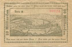 Langenschwalbach (heute: Schwalbach (Bad)) - Untertaunus-Kreis - 15.8.1923 - 1.4.1924 - 10 Milliarden Mark