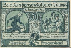 Langenschwalbach (heute: Schwalbach (Bad)) - Stadt - 1.12.1920 - 1.12.1921 - 50 Pfennig