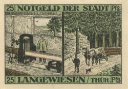 Langewiesen - Stadt - 1921 - 25 Pfennig