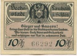 Lauban - (heute:-PL-Luban) - Stadt - Oktober 1920 - 10 Pfennig