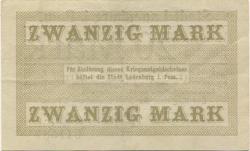 Lauenburg (heute: PL-Lebork) - Stadt - 15.11.1918 - 20 Mark