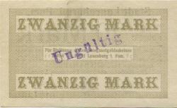 Lauenburg (heute: PL-Lebork) - Stadt - 15.11.1918 - 20 Mark