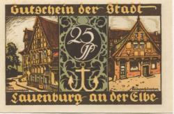 Lauenburg - Stadt - 1.7.1921 - 25 Pfennig