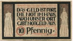 Lauenstein (heute: Ludwigsstadt) - Gemeinde - Juni 1921 - 10 Pfennig