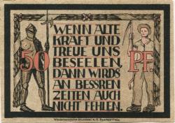 Lauenstein (heute: Ludwigsstadt) - Gemeinde - -- - 50 Pfennig