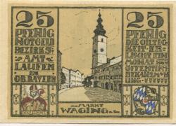 Laufen (und Tittmoning) - Bezirk - 1920 - 25 Pfennig