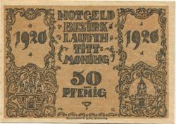 Laufen (und Tittmoning) - Bezirk - 1920 - 50 Pfennig