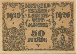 Laufen (und Tittmoning) - Bezirk - 1920 - 50 Pfennig