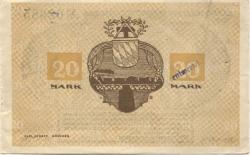 Lauterecken - Distriktsgeeinde - 8.11.1918 - 1.2.1919 - 20 Mark