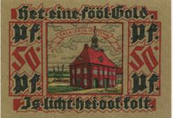 Leer -Verein für Heimatschutz und Heimatgeschichte eV - Oktober 1921 - 50 Pfennig