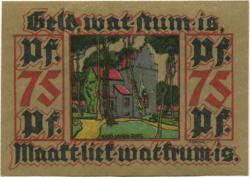 Leer -Verein für Heimatschutz und Heimatgeschichte eV - Oktober 1921 - 75 Pfennig