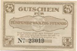 Lehrte - Stadt - 1.11.1921 - 25 Pfennig