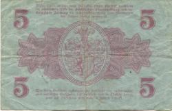 Leipzig - Stadt - 17.10.1918 - 5 Mark