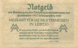 Leipzig - Messeamt für Mustermessen - August 1923 - 500000 Mark