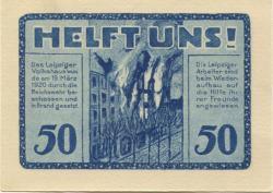 Leipzig - Volkshaus - - 30.6.1922 - 50 Pfennig